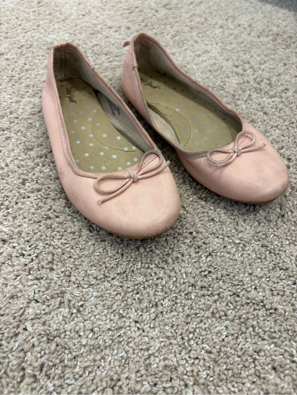 Cat & Jack Light Pink Bow Ballet Flats